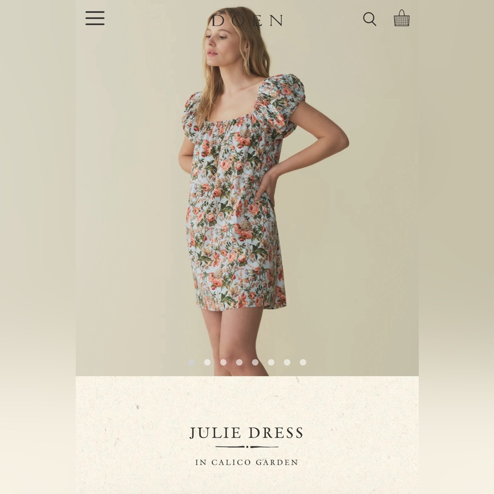 Doen Julie Dress in Calico Garden.